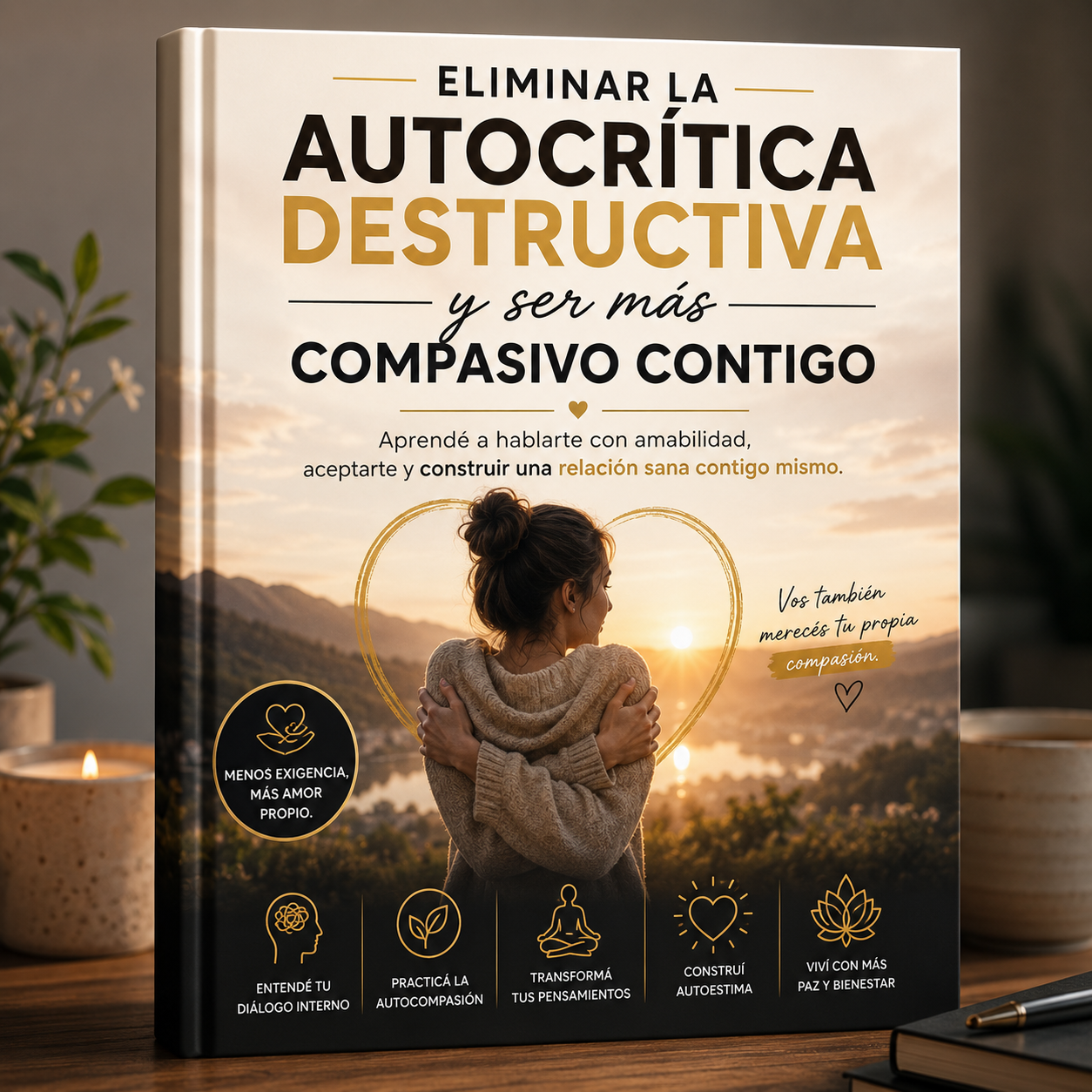 Eliminar la autocritica destructiva y ser mas compasivo contigo